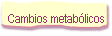Cambios metabólicos